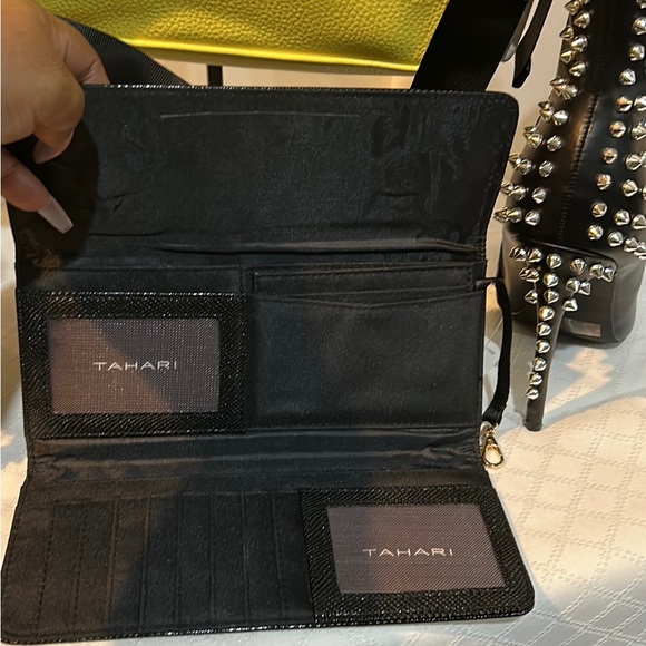 NWT Tahari Handbag & Wristlet Wallet . Spiked Boots Ring,Bagcharm,neckla… - Picture 6 of 15